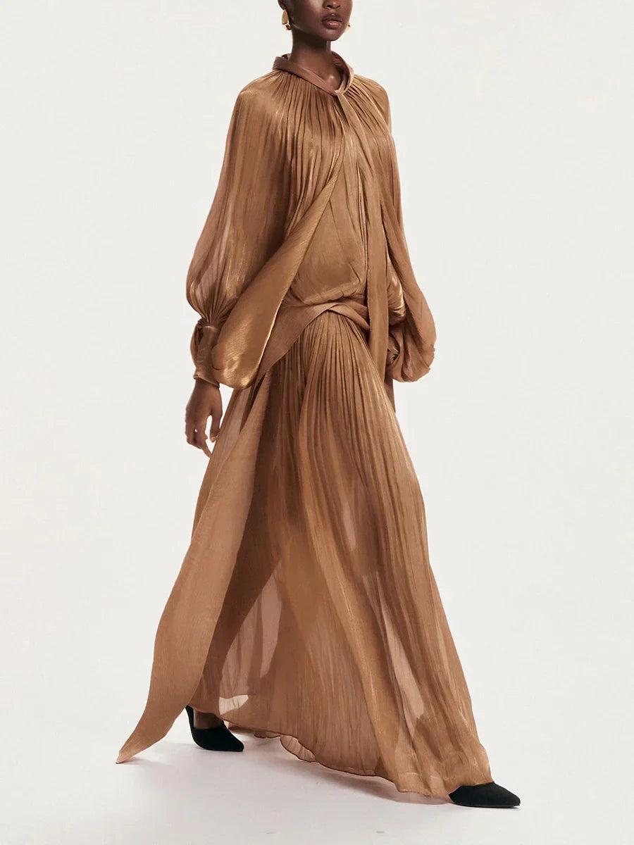 שמלת מקסי-שני