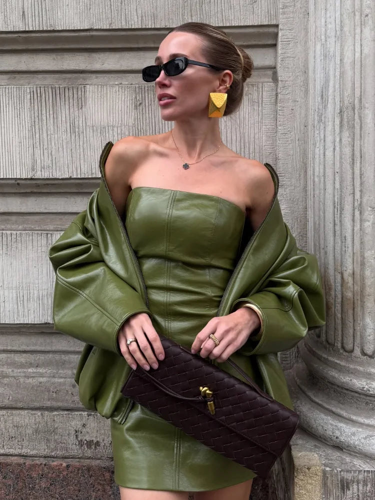 סט שמלה מיני וג'קט -נטע